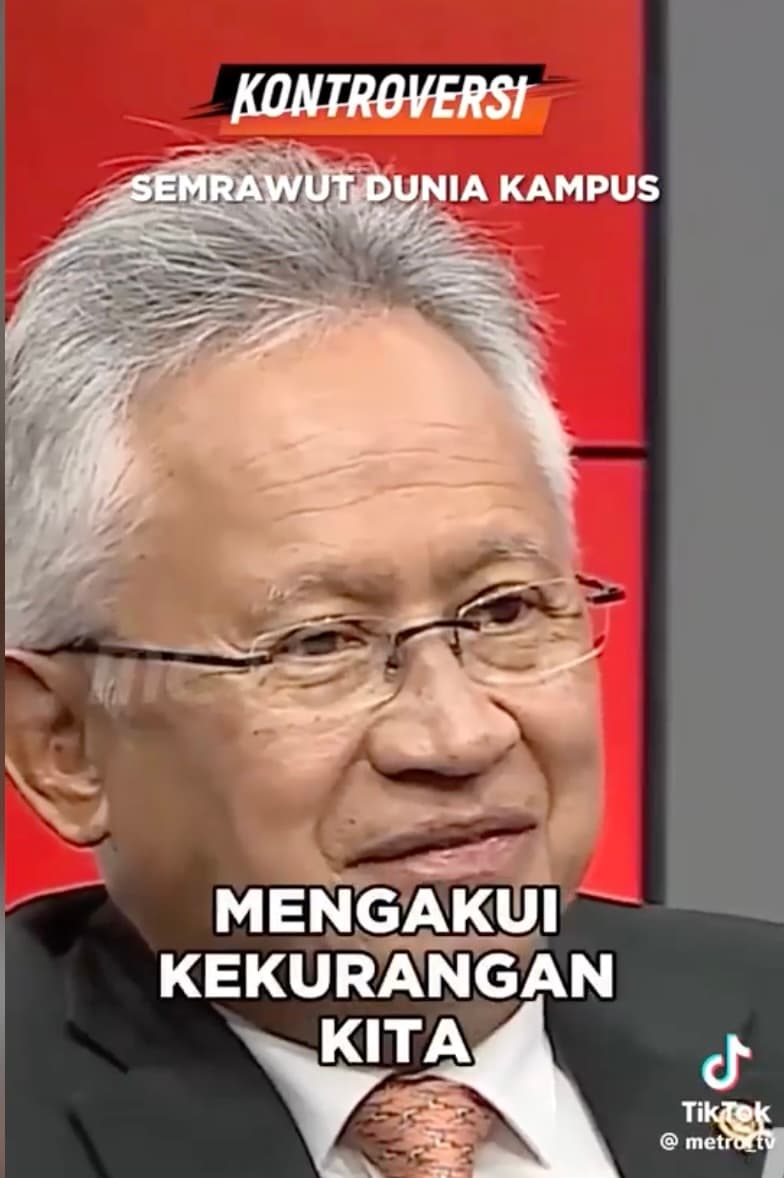 Prof Satryo Soemantri Mendikti saintek