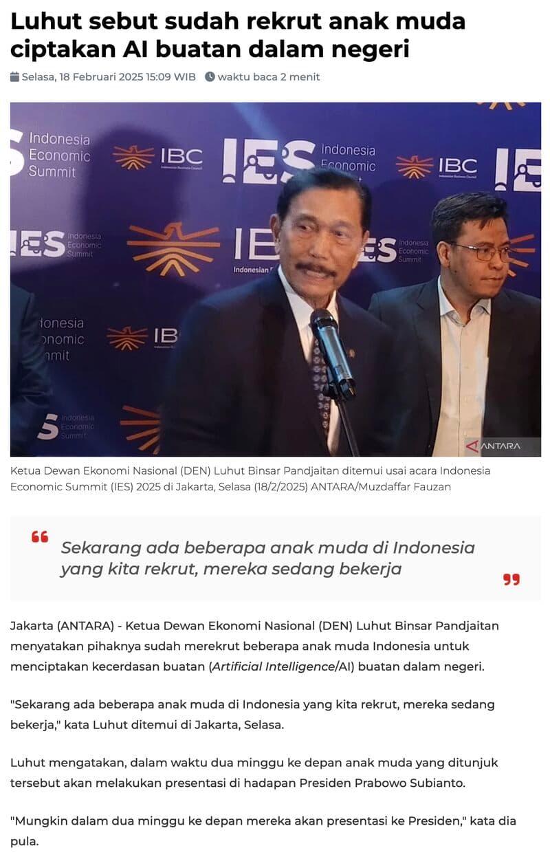 Janji AI Lokal 2 Minggu dan Eksekusi Nol