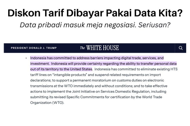Transfer Data Pribadi ke AS dalam Deal Dagang