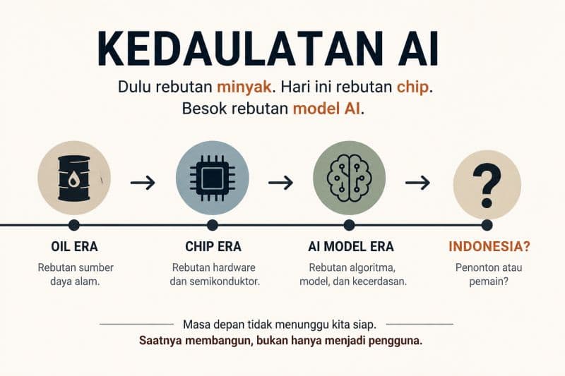 Saya baru baca satu istilah yang menarik: Kedaulatan AI.