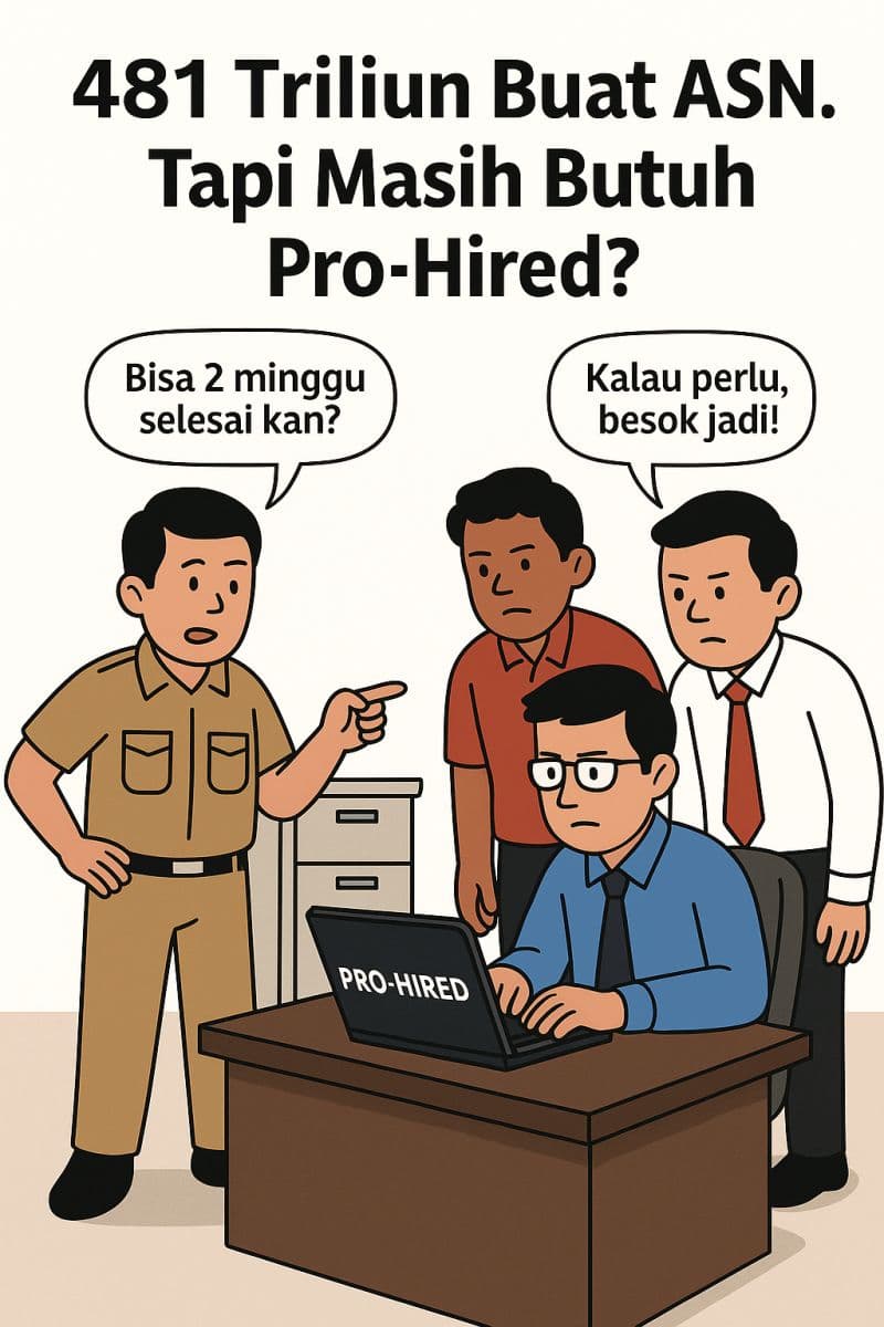 Gaji ASN Rp481T, Kenapa Masih Butuh Pro-Hired?