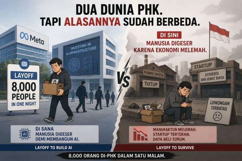 Meta baru saja layoff 8.000 karyawan.