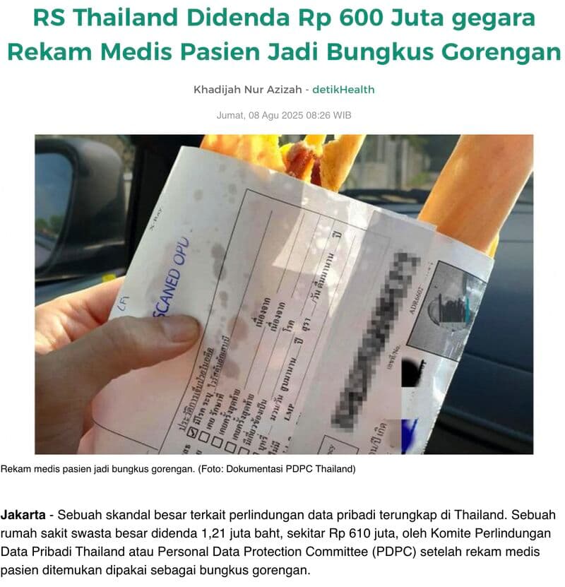 UU PDP: Risiko Rekam Medis Kertas di Faskes