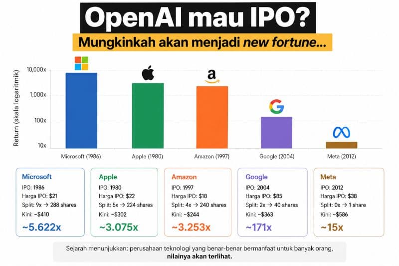 OpenAI dikabarkan sedang mempersiapkan IPO.
