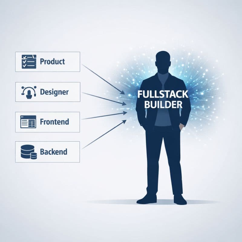 Product Manager. Designer. Frontend. Backend.