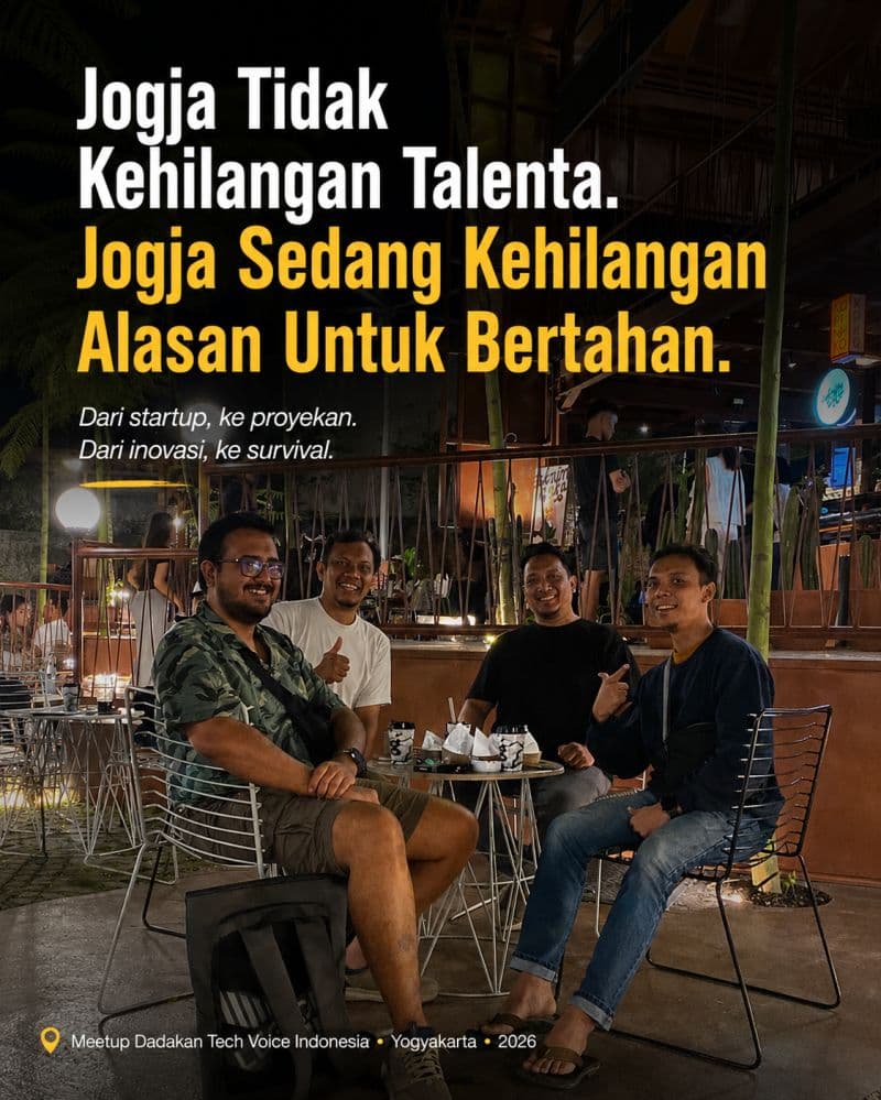 Dua tahun lalu saya mendengar banyak cerita dari teman-teman startup di Jogja.