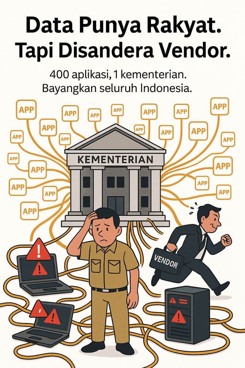 Data Publik Tersandera Vendor dan Proyek Aplikasi